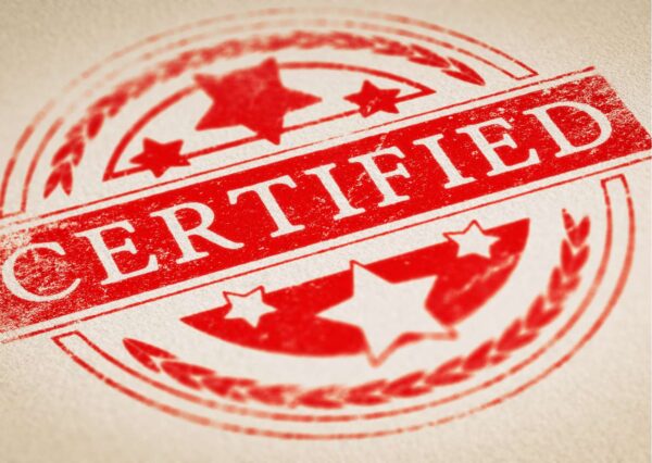 Document Control Certification